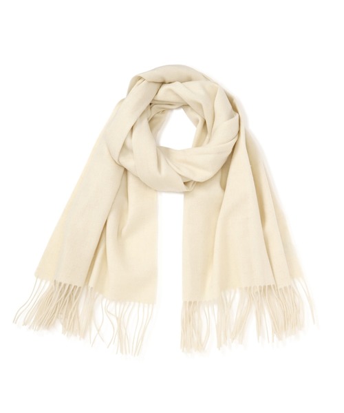 N.（N. Natural Beauty Basic）（エヌエヌナチュラルビューティーベーシック）の「【横田ひかるさん着用】ウールムジストール（ストール/ショール・レディース・オレンジ/ベージュ/ベージュ系その他/ホワイト/ブルー・ﾌﾘ-）」の7枚目の写真