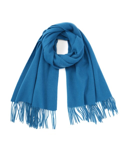 N.（N. Natural Beauty Basic）（エヌエヌナチュラルビューティーベーシック）の「【横田ひかるさん着用】ウールムジストール（ストール/ショール・レディース・オレンジ/ベージュ/ベージュ系その他/ホワイト/ブルー・ﾌﾘ-）」の10枚目の写真