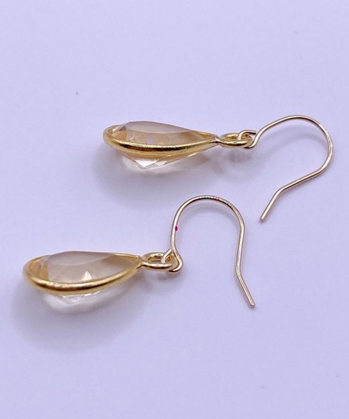 CERCA(チェルカ)の「MUUKOJI/ペアシェイプファセットカット天然石の10Kピアス(ピアス(両耳用)・レディース・その他7/その他8/その他5/その他6/その他1/その他2/その他3/その他4・FREE)」の11枚目の写真