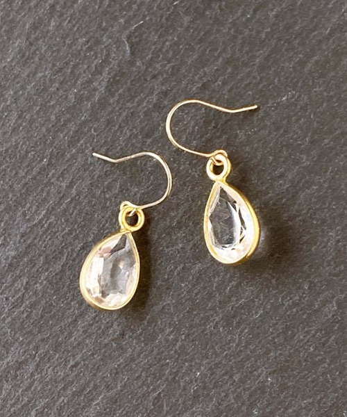 CERCA(チェルカ)の「MUUKOJI/ペアシェイプファセットカット天然石の10Kピアス(ピアス(両耳用)・レディース・その他7/その他8/その他5/その他6/その他1/その他2/その他3/その他4・FREE)」の13枚目の写真