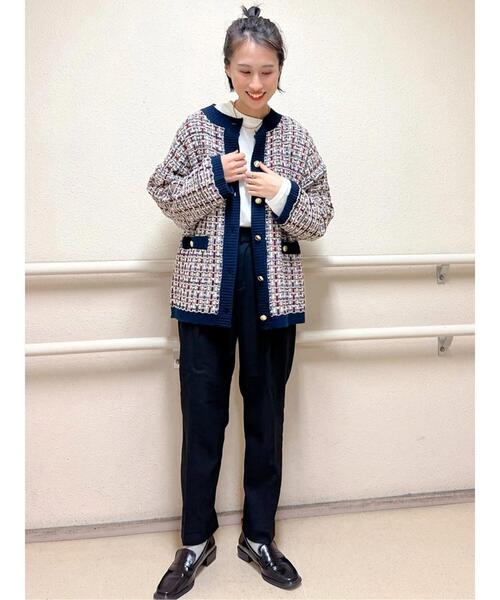 Lugnoncure（ルノンキュール）の「◎無地/ボーダーロンT（Tシャツ/カットソー・レディース・オフホワイト/ブラック・ﾌﾘ-）」の7枚目の写真