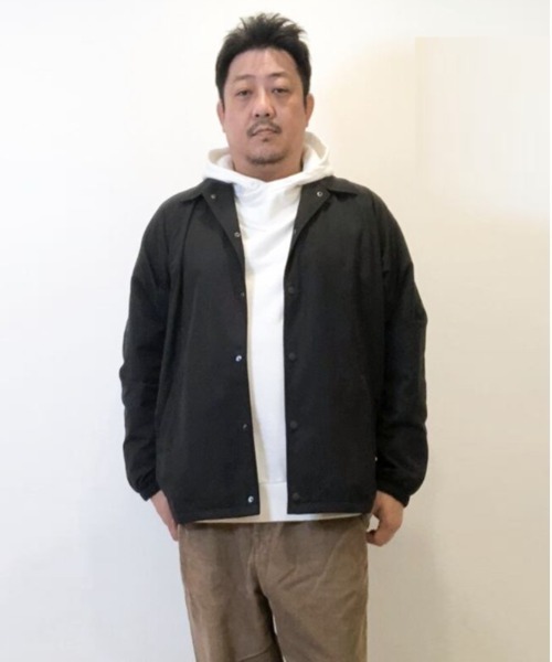 Alil（アリル）の「【Alil】アリル 裏毛 ボリュームネック パーカー プルオーバー 大人カジュアル（パーカー・メンズ・ブラック/オフホワイト/グレイッシュベージュ/杢グレー・LARGE/MEDIUM/SMALL）」の7枚目の写真