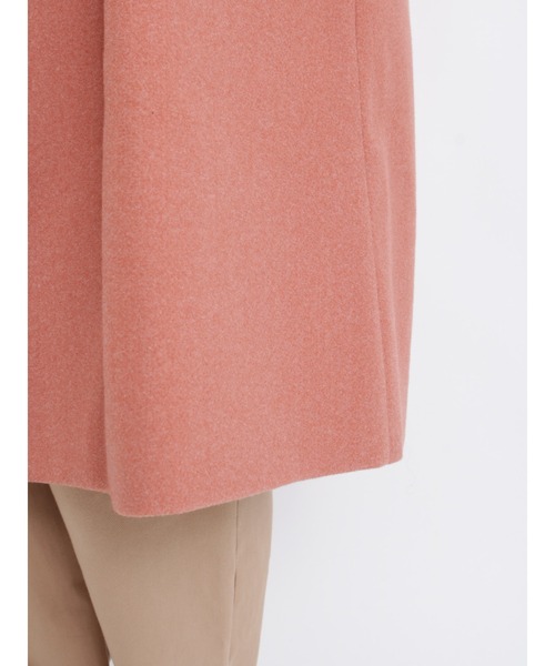 Samansa Mos2（サマンサ モスモス）の「ウーリーライクノーカラーコート（ノーカラーコート・レディース・ベージュ/オレンジ/チャコール・ﾌﾘ-）」の17枚目の写真