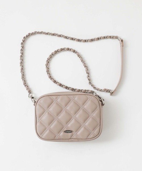 archives（アルシーヴ）の「Ｗステッチキルトバッグ（ショルダーバッグ・レディース・ブラック/グレイッシュベージュ/アイボリー・FREE）」の18枚目の写真