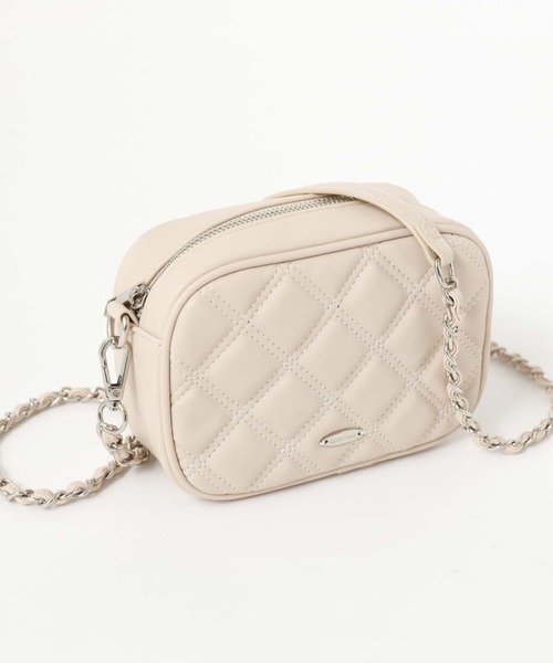 archives（アルシーヴ）の「Ｗステッチキルトバッグ（ショルダーバッグ・レディース・ブラック/グレイッシュベージュ/アイボリー・FREE）」の13枚目の写真