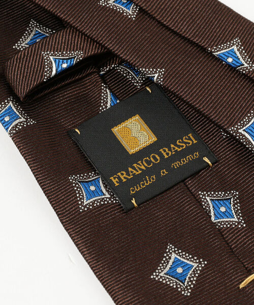 FRANCO BASSI / ダイヤモンド柄 ジャカード ネクタイ