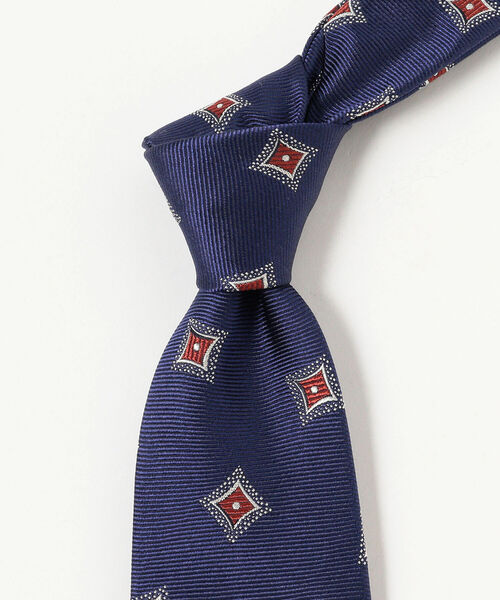 FRANCO BASSI / ダイヤモンド柄 ジャカード ネクタイ
