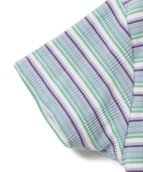 Ray BEAMS(レイビームス)の「【WEB限定】Lee / マルチ ボーダー カーディガン(Tシャツ/カットソー・レディース・ブラック/サックスブルー・SMALL)」の11枚目の写真