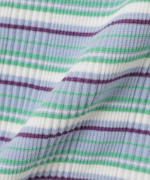 Ray BEAMS(レイビームス)の「【WEB限定】Lee / マルチ ボーダー カーディガン(Tシャツ/カットソー・レディース・ブラック/サックスブルー・SMALL)」の15枚目の写真