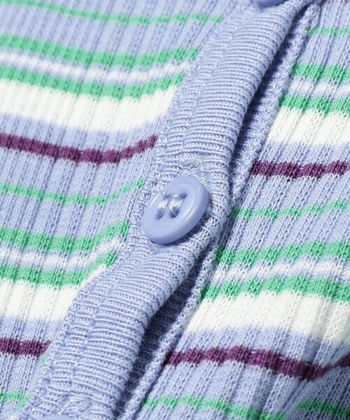 Ray BEAMS(レイビームス)の「【WEB限定】Lee / マルチ ボーダー カーディガン(Tシャツ/カットソー・レディース・ブラック/サックスブルー・SMALL)」の16枚目の写真