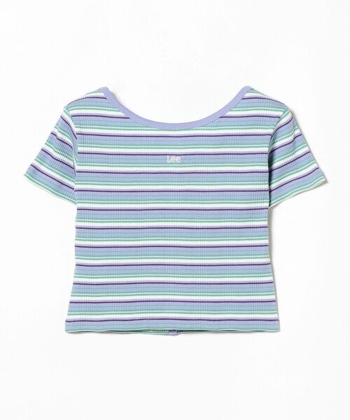 Ray BEAMS(レイビームス)の「【WEB限定】Lee / マルチ ボーダー カーディガン(Tシャツ/カットソー・レディース・ブラック/サックスブルー・SMALL)」の17枚目の写真