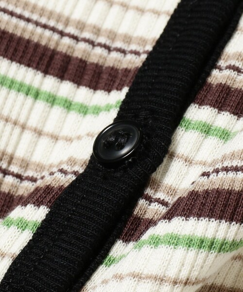 Ray BEAMS(レイビームス)の「【WEB限定】Lee / マルチ ボーダー カーディガン(Tシャツ/カットソー・レディース・ブラック/サックスブルー・SMALL)」の21枚目の写真