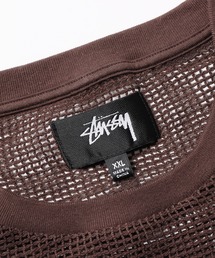 トップス STUSSY 2 TONE COTTON MESH CREW STUSSY（ステューシー）の「STUSSY/ステューシー COTTON MESH LS CREW
