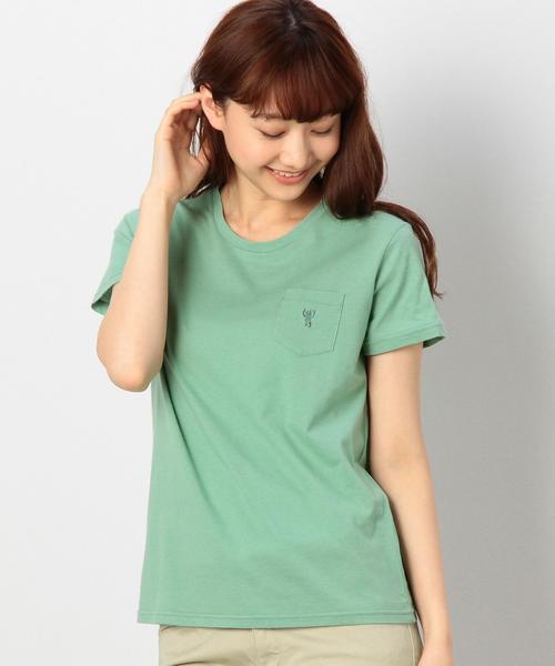 coen（コーエン）の「汗ジミ防止ポケットＴシャツ§（Tシャツ/カットソー・レディース・ホワイト/ライトグレー/ダークグレー/シャーベット/ライム/ネイビー・LARGE/MEDIUM）」の5枚目の写真