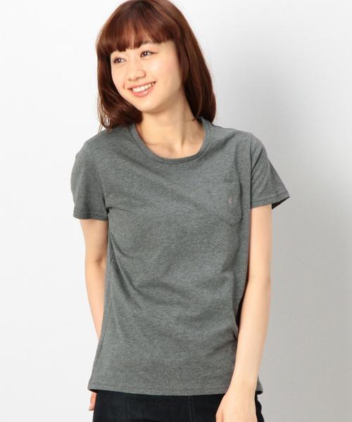 coen（コーエン）の「汗ジミ防止ポケットＴシャツ§（Tシャツ/カットソー・レディース・ホワイト/ライトグレー/ダークグレー/シャーベット/ライム/ネイビー・LARGE/MEDIUM）」の4枚目の写真