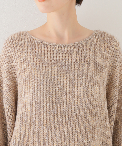 Spick and Span ローゲージニットVネックプルオーバー ローゲージ2WAYルーズニット（ニット／セーター）｜Spick and
