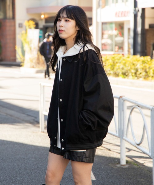 WEGO（ウィゴー）の「WEGO/デニムスタジャン（スタジャン・メンズ・ライトインディゴブルー/スカイブルー/ブラック・MEDIUM/LARGE）」の4枚目の写真