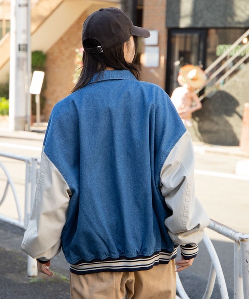WEGO（ウィゴー）の「WEGO/デニムスタジャン（スタジャン・メンズ・ライトインディゴブルー/スカイブルー/ブラック・MEDIUM/LARGE）」の15枚目の写真