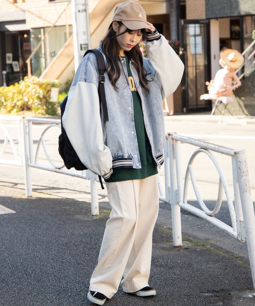 WEGO（ウィゴー）の「WEGO/デニムスタジャン（スタジャン・メンズ・ライトインディゴブルー/スカイブルー/ブラック・MEDIUM/LARGE）」の16枚目の写真