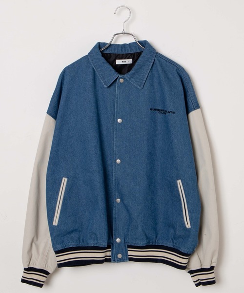 WEGO（ウィゴー）の「WEGO/デニムスタジャン（スタジャン・メンズ・ライトインディゴブルー/スカイブルー/ブラック・MEDIUM/LARGE）」の7枚目の写真