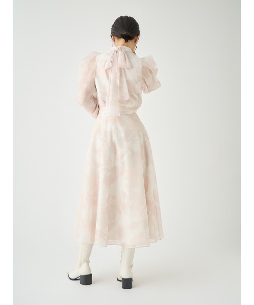 CELFORD（セルフォード）の「プリントフレアスカート（スカート・レディース・ホワイト/ライトベージュ/ブラック・36/38）」の8枚目の写真