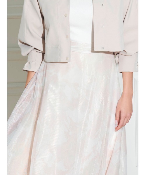 CELFORD（セルフォード）の「プリントフレアスカート（スカート・レディース・ホワイト/ライトベージュ/ブラック・36/38）」の5枚目の写真