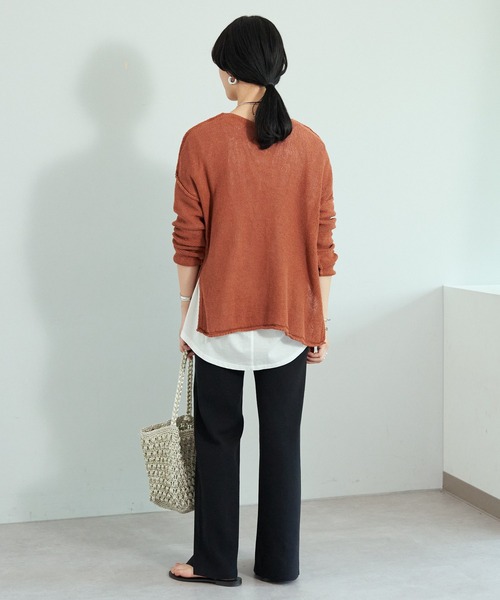 BEAUTY&amp;YOUTH UNITED ARROWS - シーナリー　shenery リネンオーバーニット SHENERY（シーナリー）の「リネンチュニックオーバーニット