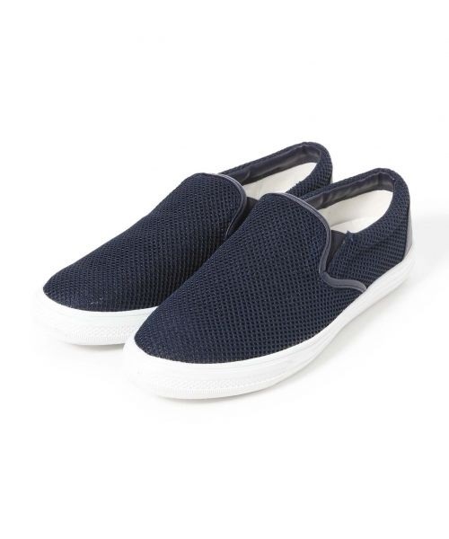 RAGEBLUE(レイジブルー)の「メッシュスリッポン/563733(スニーカー・メンズ・グレー/ネイビー/ホワイト・MEDIUM/LARGE)」の3枚目の写真