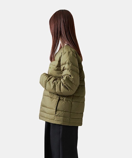 THE NORTH FACE PURPLE LABEL（ザ ノースフェイス パープルレーベル）の「【入荷禁止】THE NORTH FACE PURPLE LABEL / ザ・ノース・フェイス パープルレーベル：Down Cardigan：ND2254N-L[DEA]（ダウンジャケット/コート・レディース・ブラック/オリーブ/ホワイト系その他・WM）」の6枚目の写真