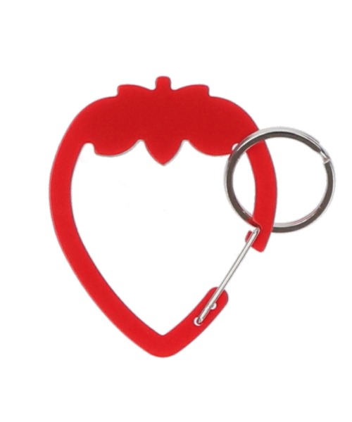 MILKFED.(ミルクフェド)の「STRAWBERRY CARABINER(キーホルダー・レディース・レッド/ライトピンク・ONE SIZE)」の4枚目の写真