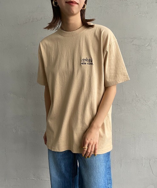 Manhattan Portage（マンハッタンポーテージ）の「[MANHATTAN PORTAGE/マンハッタンポーテージ] 別注 バックフォトプリントTシャツ（Tシャツ/カットソー・レディース・ホワイト/ベージュ/ネイビー・S/M/L/XL）」の10枚目の写真