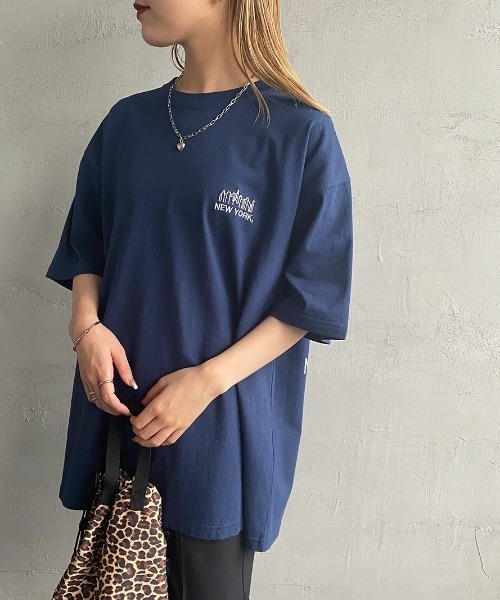 Manhattan Portage（マンハッタンポーテージ）の「[MANHATTAN PORTAGE/マンハッタンポーテージ] 別注 バックフォトプリントTシャツ（Tシャツ/カットソー・レディース・ホワイト/ベージュ/ネイビー・S/M/L/XL）」の15枚目の写真