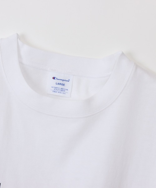 Champion(チャンピオン)の「【Champion/チャンピオン】メンズ ベーシック ショートスリーブポケットTシャツ(Tシャツ/カットソー・メンズ・ホワイト/オレンジ系1/ネイビー/グレー/ブラック/スモーキーグリーン系1/ベージュ系その他3/スカイブルー・MEDIUM/LARGE/X-LARGE/SMALL)」の11枚目の写真