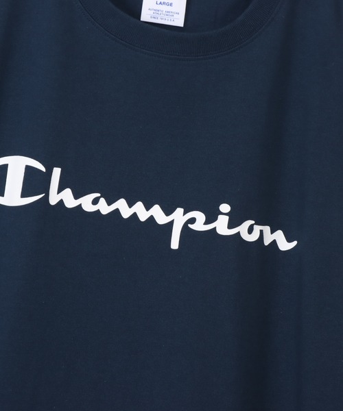 Champion(チャンピオン)の「【Champion/チャンピオン】メンズ ベーシック ショートスリーブポケットTシャツ(Tシャツ/カットソー・メンズ・ホワイト/オレンジ系1/ネイビー/グレー/ブラック/スモーキーグリーン系1/ベージュ系その他3/スカイブルー・MEDIUM/LARGE/X-LARGE/SMALL)」の19枚目の写真