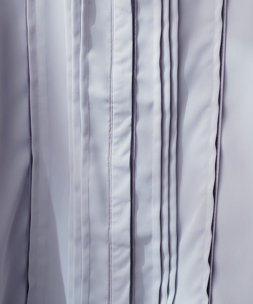 natural couture(ナチュラルクチュール)の「ピンタック×パイピングブラウス(シャツ/ブラウス・レディース・その他2/その他1/オフホワイト/サックスブルー/ピンクベージュ・FREE)」の15枚目の写真