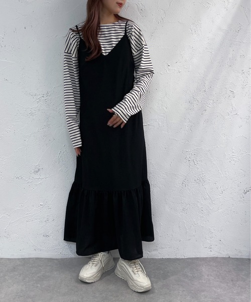 apres jour mignon(アプレジュールミニョン)の「アソートキャミワンピース【ZOZOTOWN限定アイテム】(ワンピース・レディース・オレンジ系その他/ブラック/グリーン系その他・SMALL/MEDIUM/X-LARGE)」の21枚目の写真