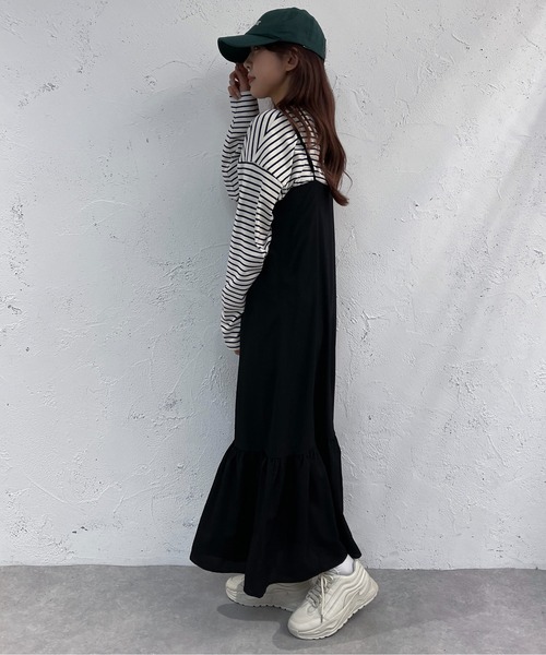 apres jour mignon(アプレジュールミニョン)の「アソートキャミワンピース【ZOZOTOWN限定アイテム】(ワンピース・レディース・オレンジ系その他/ブラック/グリーン系その他・SMALL/MEDIUM/X-LARGE)」の6枚目の写真