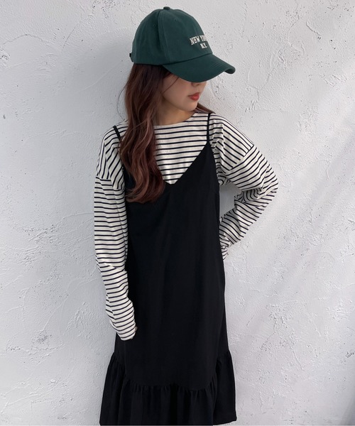 apres jour mignon(アプレジュールミニョン)の「アソートキャミワンピース【ZOZOTOWN限定アイテム】(ワンピース・レディース・オレンジ系その他/ブラック/グリーン系その他・SMALL/MEDIUM/X-LARGE)」の9枚目の写真