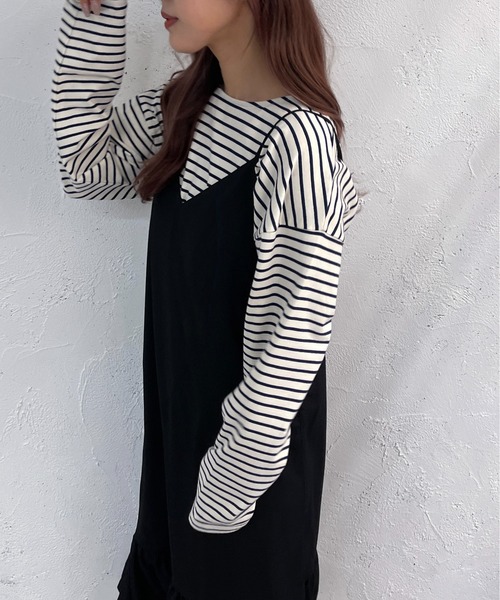 apres jour mignon(アプレジュールミニョン)の「アソートキャミワンピース【ZOZOTOWN限定アイテム】(ワンピース・レディース・オレンジ系その他/ブラック/グリーン系その他・SMALL/MEDIUM/X-LARGE)」の4枚目の写真