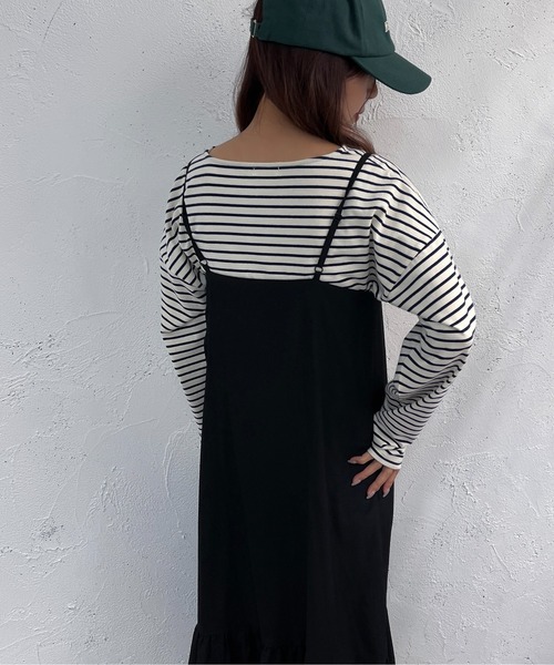 apres jour mignon(アプレジュールミニョン)の「アソートキャミワンピース【ZOZOTOWN限定アイテム】(ワンピース・レディース・オレンジ系その他/ブラック/グリーン系その他・SMALL/MEDIUM/X-LARGE)」の11枚目の写真