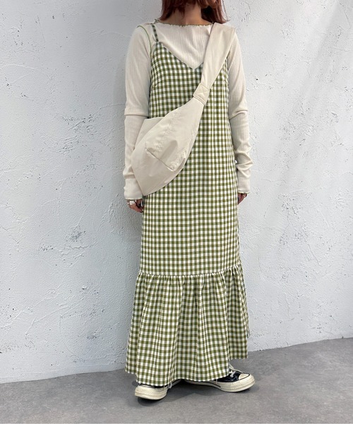 apres jour mignon(アプレジュールミニョン)の「アソートキャミワンピース【ZOZOTOWN限定アイテム】(ワンピース・レディース・オレンジ系その他/ブラック/グリーン系その他・SMALL/MEDIUM/X-LARGE)」の16枚目の写真