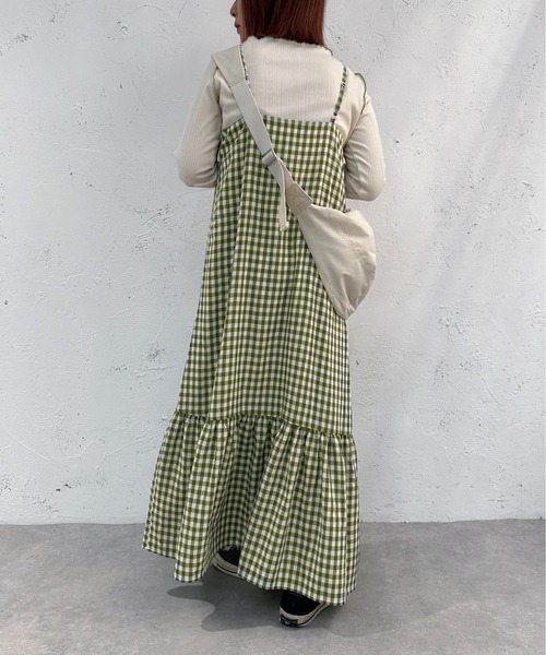 apres jour mignon(アプレジュールミニョン)の「アソートキャミワンピース【ZOZOTOWN限定アイテム】(ワンピース・レディース・オレンジ系その他/ブラック/グリーン系その他・SMALL/MEDIUM/X-LARGE)」の7枚目の写真
