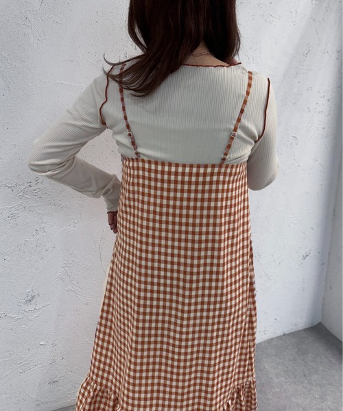 apres jour mignon(アプレジュールミニョン)の「アソートキャミワンピース【ZOZOTOWN限定アイテム】(ワンピース・レディース・オレンジ系その他/ブラック/グリーン系その他・SMALL/MEDIUM/X-LARGE)」の8枚目の写真