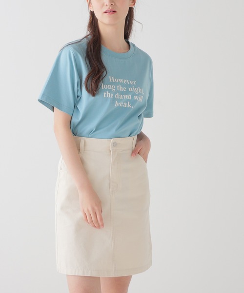 Honeys（ハニーズ）の「ロゴプリントＴシャツ（Tシャツ/カットソー・レディース・ピンク/ホワイト×グリーン/ブラック/ホワイト/ターコイズブルー・L/S/M）」の12枚目の写真