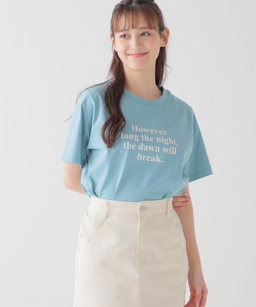 Honeys（ハニーズ）の「ロゴプリントＴシャツ（Tシャツ/カットソー・レディース・ピンク/ホワイト×グリーン/ブラック/ホワイト/ターコイズブルー・L/S/M）」の17枚目の写真