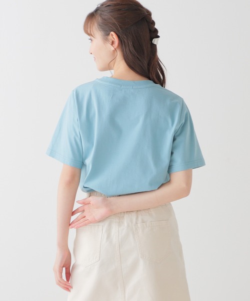 Honeys（ハニーズ）の「ロゴプリントＴシャツ（Tシャツ/カットソー・レディース・ピンク/ホワイト×グリーン/ブラック/ホワイト/ターコイズブルー・L/S/M）」の21枚目の写真