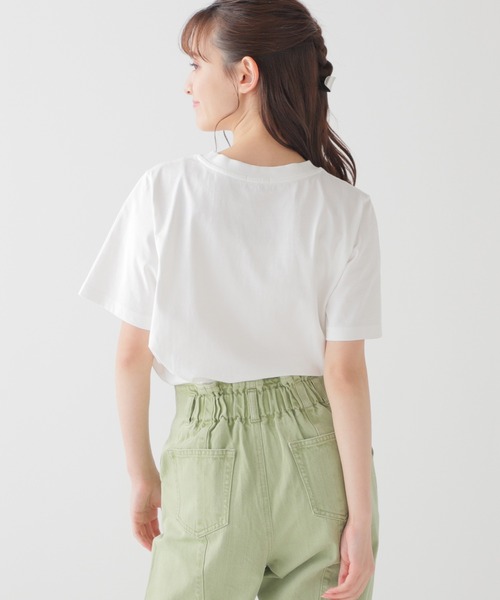 Honeys（ハニーズ）の「ロゴプリントＴシャツ（Tシャツ/カットソー・レディース・ピンク/ホワイト×グリーン/ブラック/ホワイト/ターコイズブルー・L/S/M）」の18枚目の写真