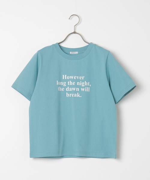 Honeys（ハニーズ）の「ロゴプリントＴシャツ（Tシャツ/カットソー・レディース・ピンク/ホワイト×グリーン/ブラック/ホワイト/ターコイズブルー・L/S/M）」の9枚目の写真