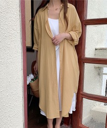 SHUSHU（シュシュ）の「ロングシャツワンピース（シャツワンピース）」