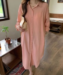 SHUSHU（シュシュ）の「ロングシャツワンピース（シャツワンピース）」